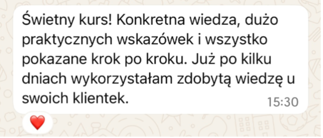 Opinia kursantki Ewelina M.